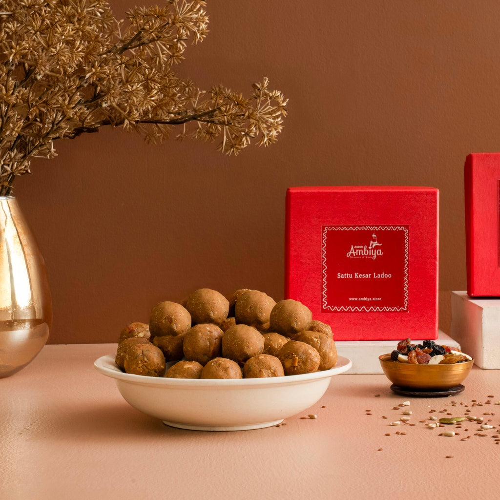 Sattu Kesar Mithai - A Taste of Indian Childhood (1KG)