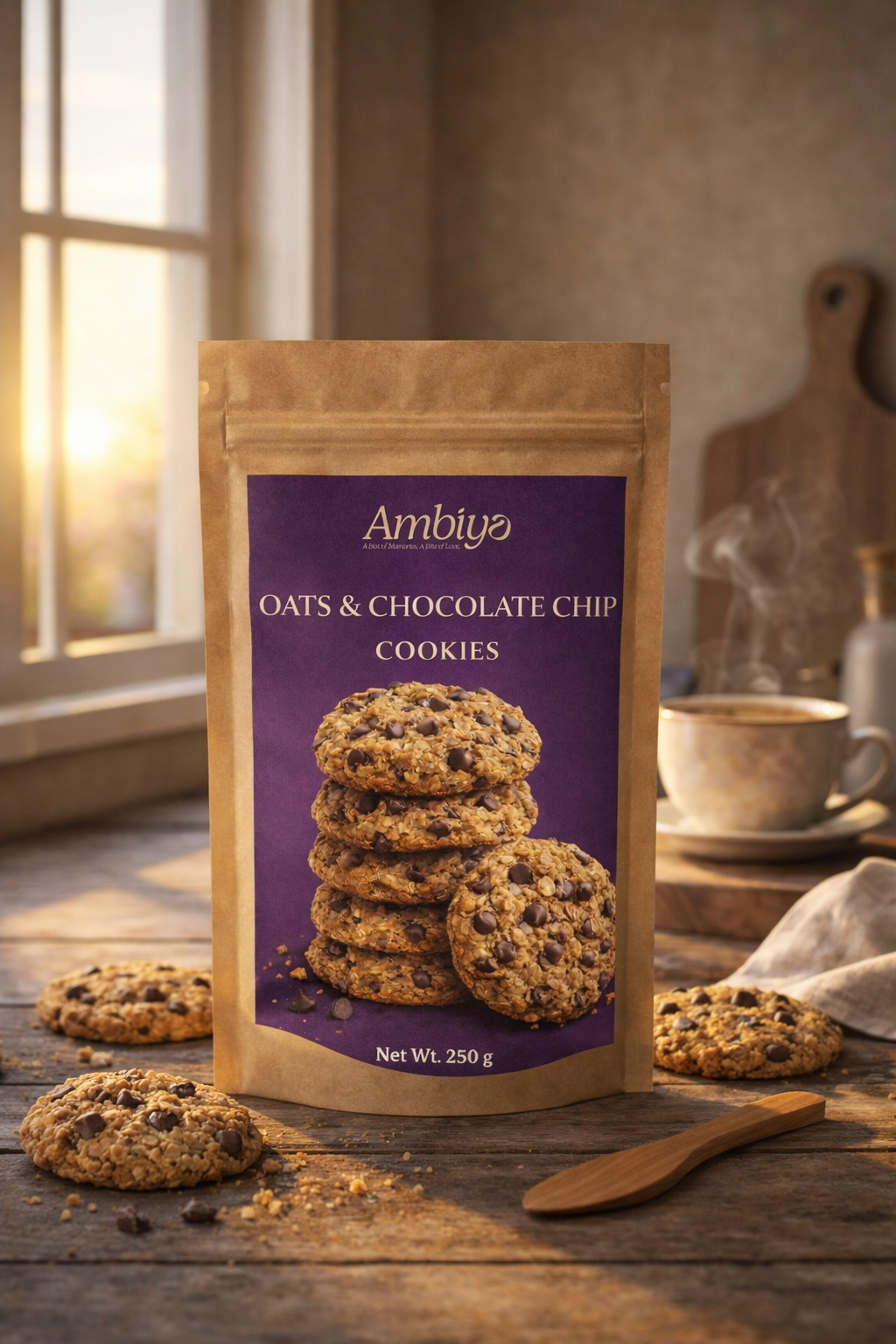 Oats & Chocolate Chip Cookies (250g)
